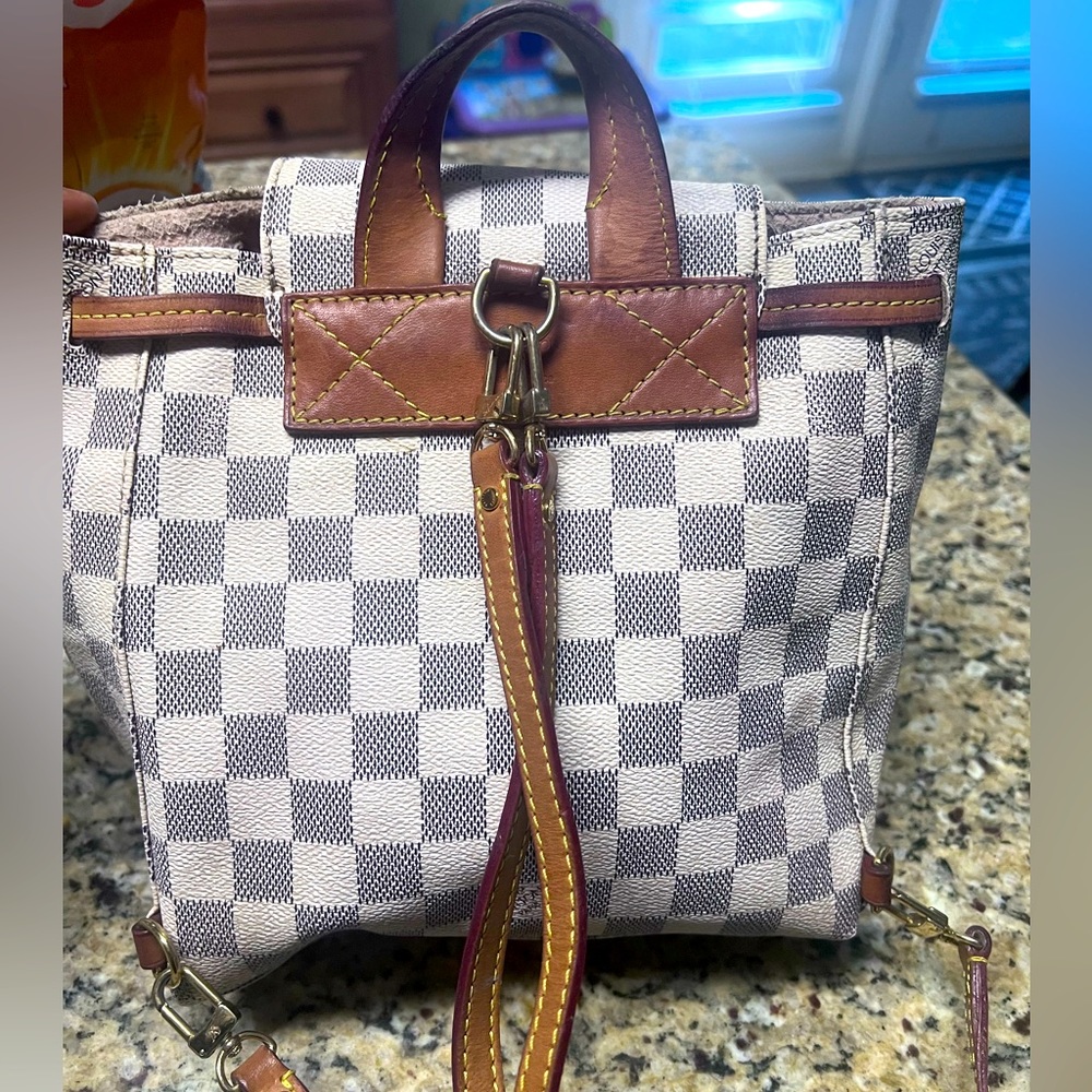 Louis Vuitton Sperone BB Backpack  Damier Azur